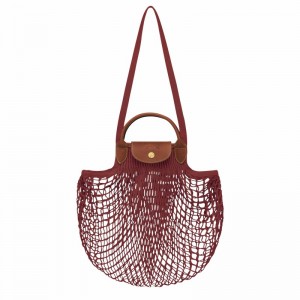 Longchamp Le Pliage Filet L Schoudertas Dames Fuchsie Belgium | 10121HVH204