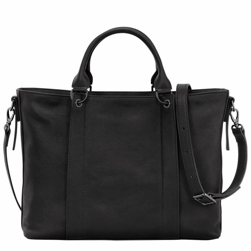 Longchamp 3D L Handtas Dames Zwart Belgium | 10198HCV001