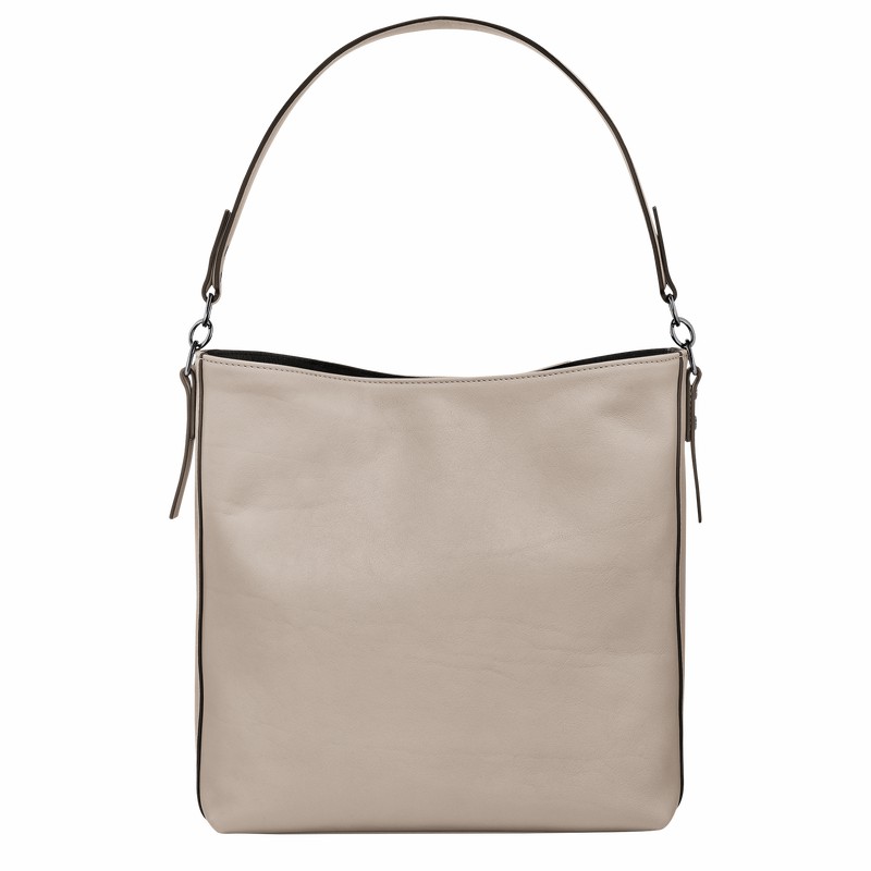 Longchamp 3D M Hobo Tas Dames Grijs Belgium | 10225HCV299