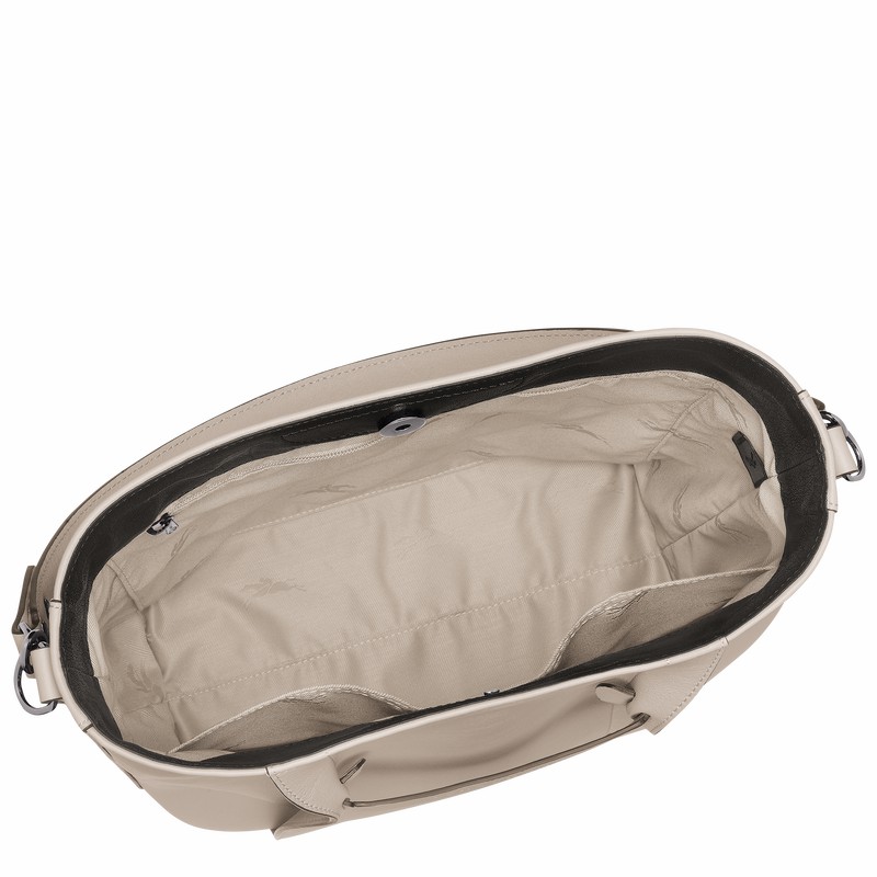 Longchamp 3D M Hobo Tas Dames Grijs Belgium | 10225HCV299