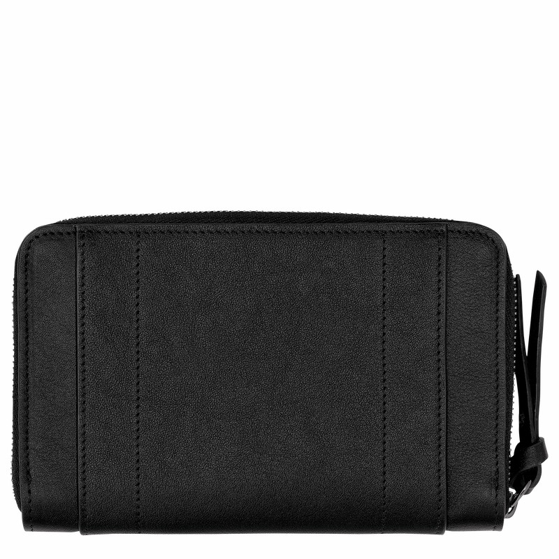 Longchamp 3D Portefeuille Dames Zwart Belgium | L3622HCV001