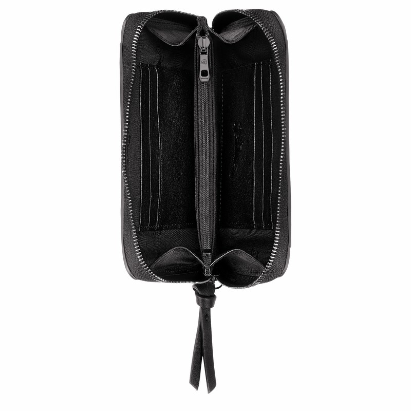 Longchamp 3D Portefeuille Dames Zwart Belgium | L3622HCV001