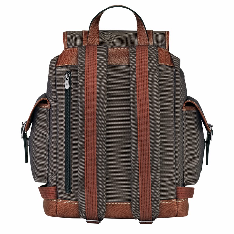 Longchamp Boxford Rugzakken Heren Bruin Belgium | 20035080042