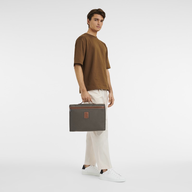 Longchamp Boxford S Aktentas Heren Bruin Belgium | L2182080042