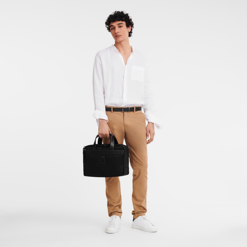 Longchamp Boxford S Reistas Heren Zwart Belgium | L1658080001-