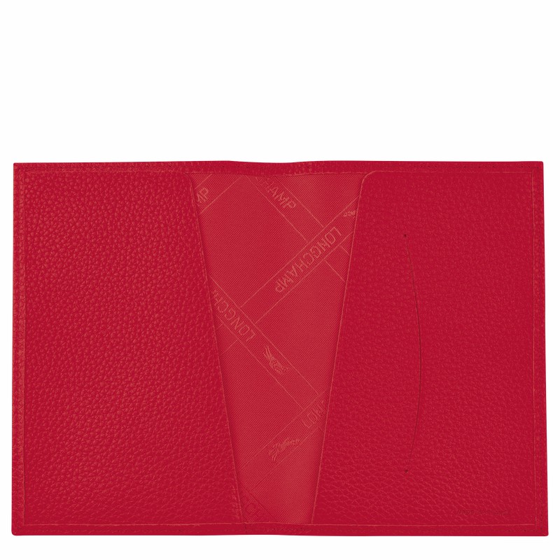 Longchamp Le FOULONNÉ Paspoorthouder Dames Rood Belgium | L3416021C39