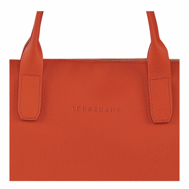 Longchamp Le FOULONNÉ S Aktentas Heren Oranje Belgium | 20032021685-