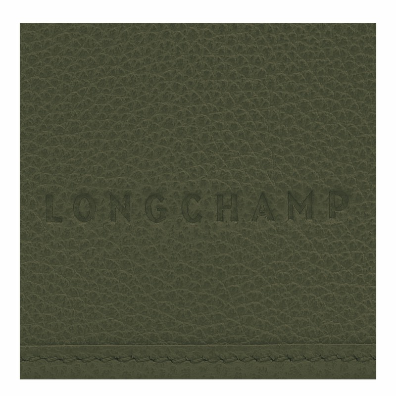 Longchamp Le FOULONNÉ XS Clutch Dames Khaki Belgium | 10133021892