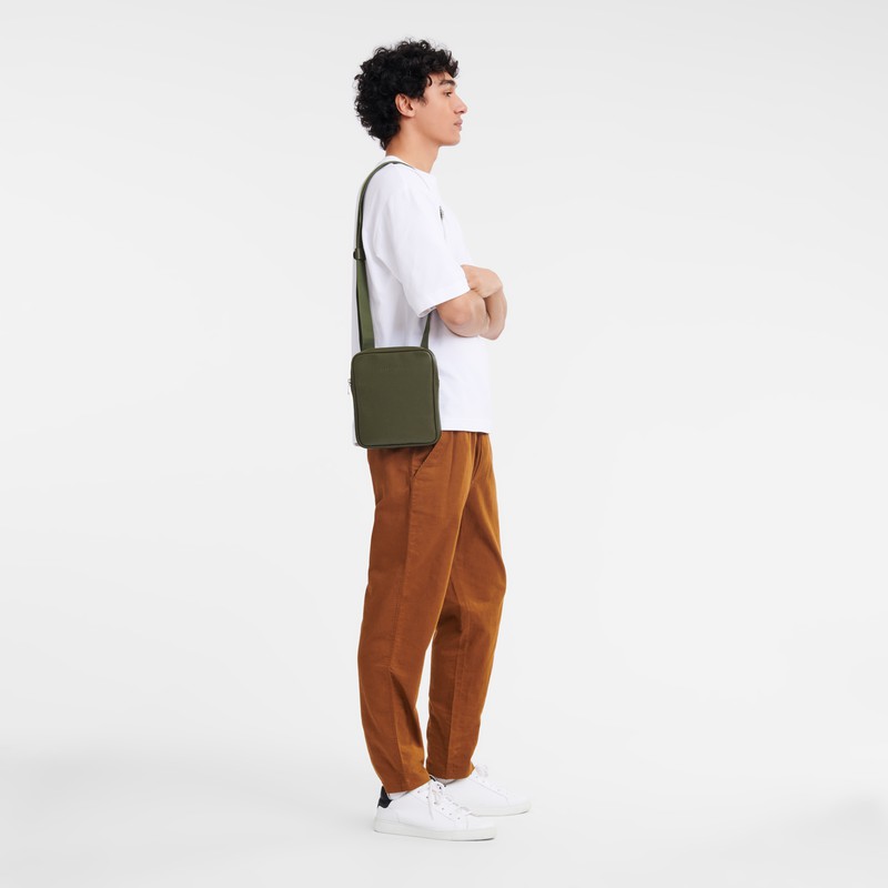 Longchamp Le FOULONNÉ XS Crossbodytassen Heren Khaki Belgium | L1712021A23-
