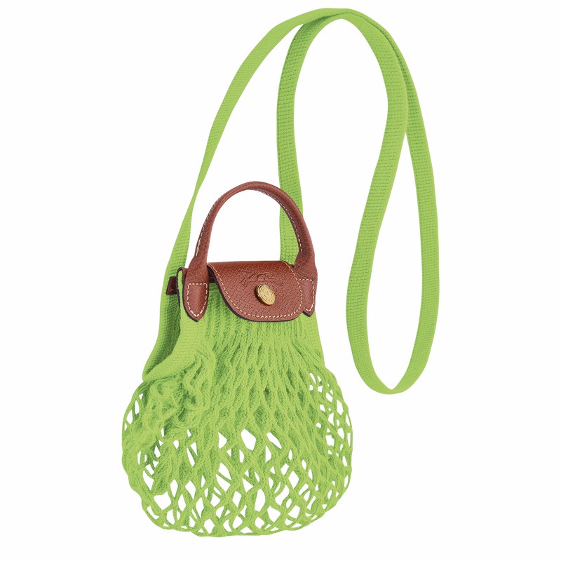 Longchamp Le Pliage Filet XS Schoudertas Dames Groen Belgium | 10139HVH355
