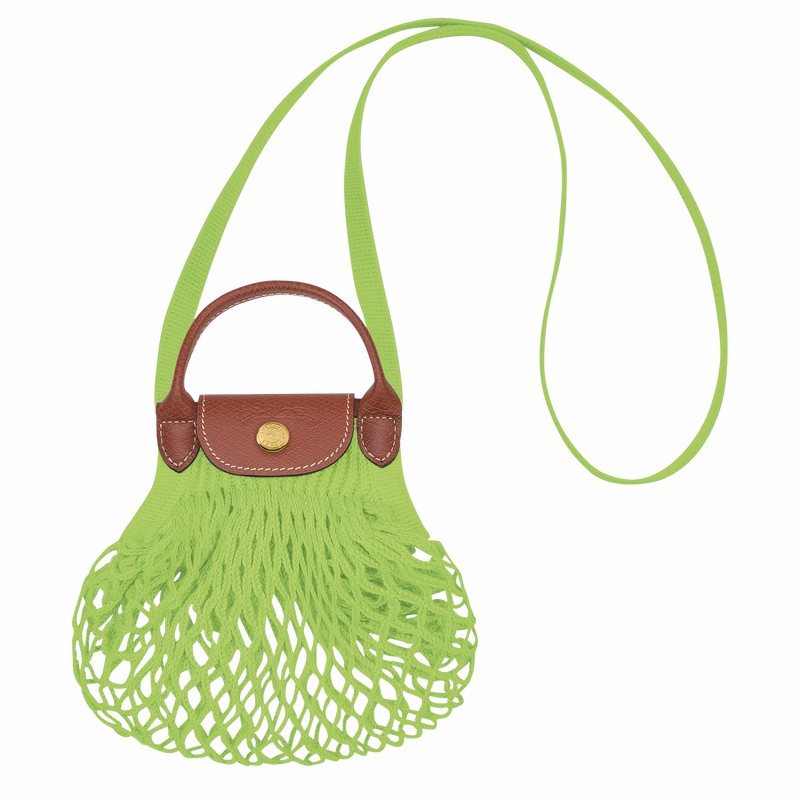 Longchamp Le Pliage Filet XS Schoudertas Dames Groen Belgium | 10139HVH355