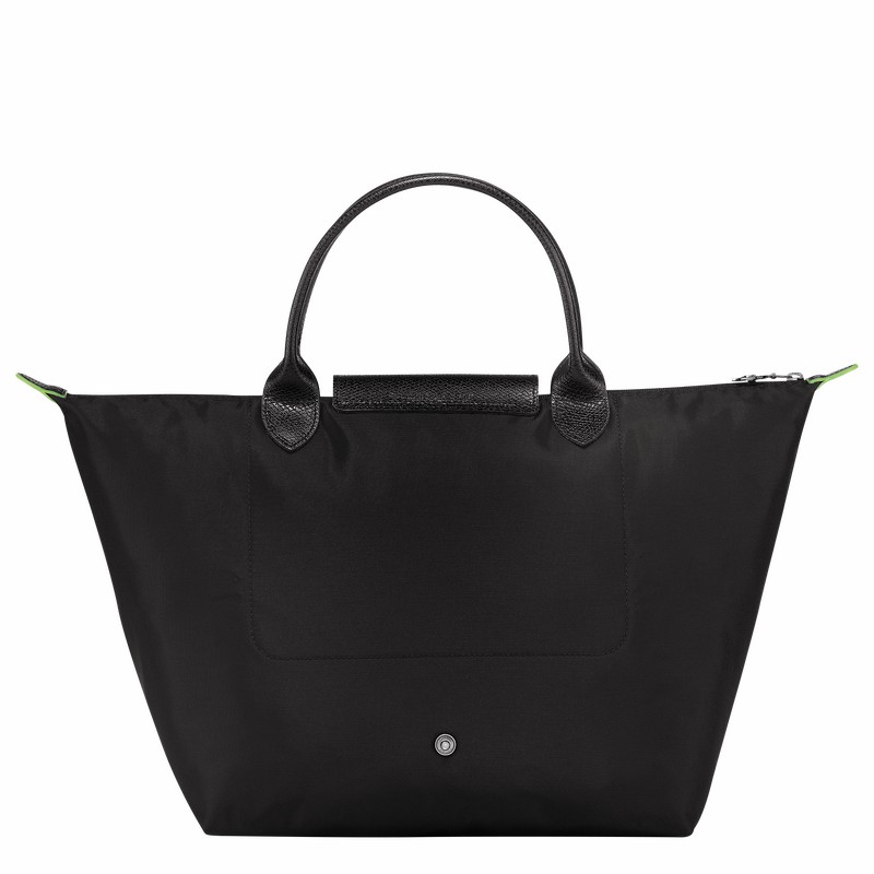 Longchamp Le Pliage Green M Handtas Dames Zwart Belgium | L1623919001