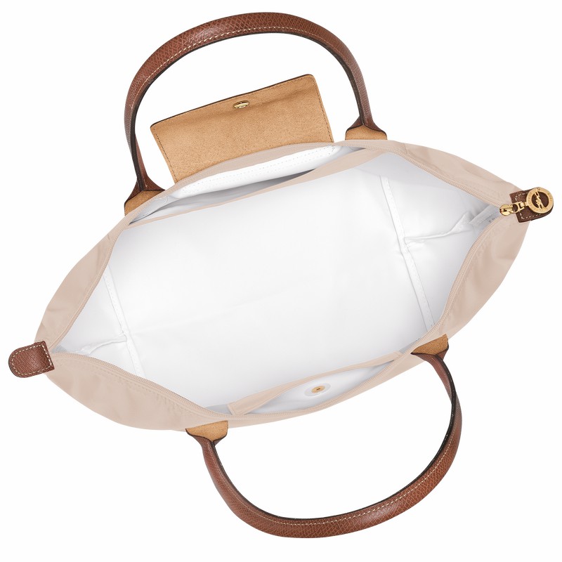 Longchamp Le Pliage Original L Tote Tassen Dames Wit Belgium | L1899089P71