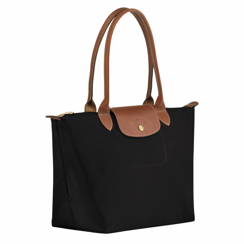 Longchamp Le Pliage Original M Tote Tassen Dames Zwart Belgium | L2605089001
