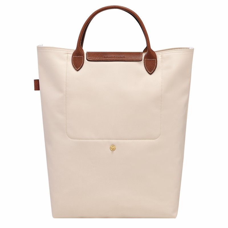 Longchamp Le Pliage Original M Tote Tassen Dames Wit Belgium | 10168089P71