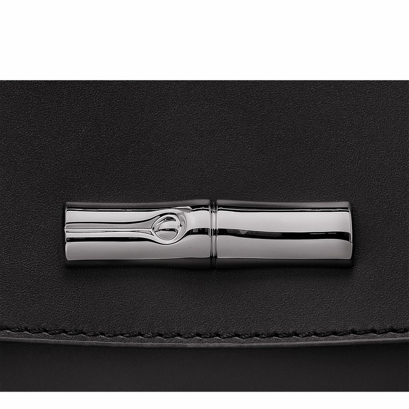 Longchamp Le Roseau Clutch Dames Zwart Belgium | 10191HCN001