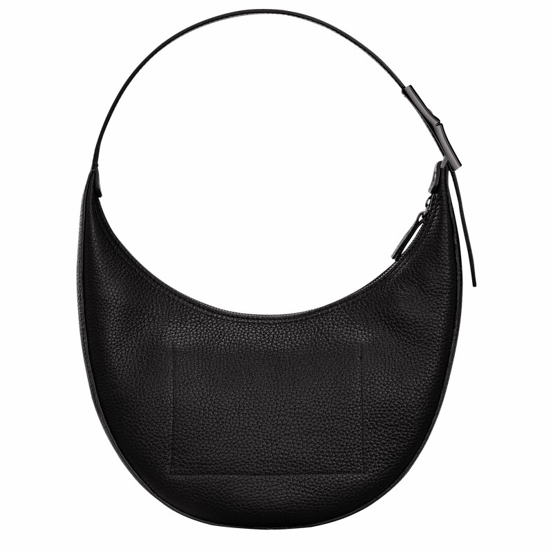 Longchamp Le Roseau Essential M Hobo Tas Dames Zwart Belgium | 10218968001