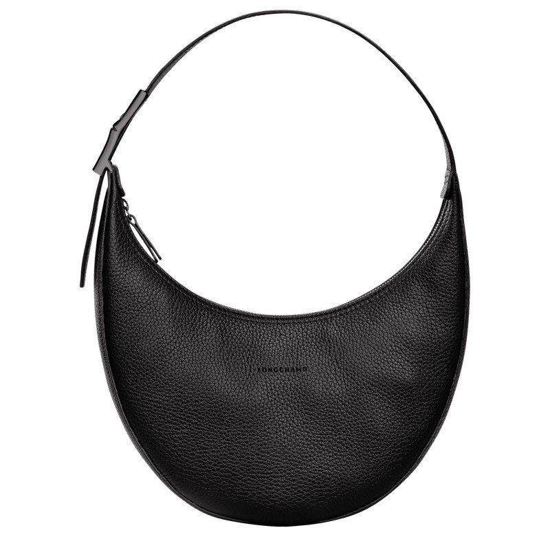 Longchamp Le Roseau Essential M Hobo Tas Dames Zwart Belgium | 10218968001