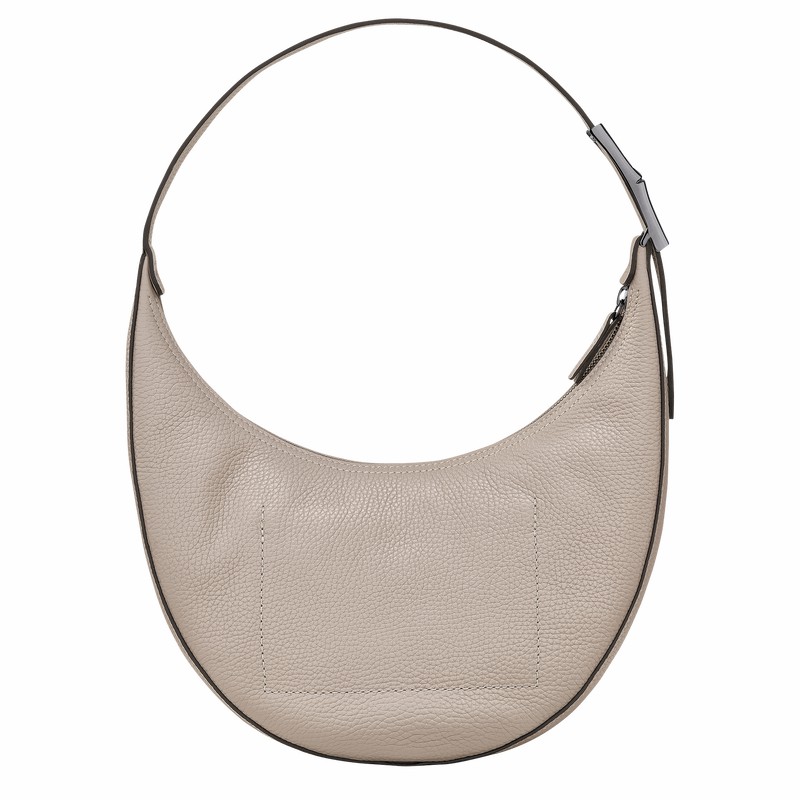 Longchamp Le Roseau Essential M Hobo Tas Dames Grijs Belgium | 10218968266