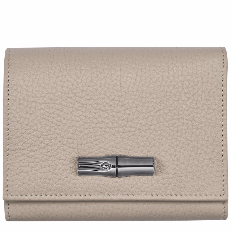 Longchamp Le Roseau Essential Portefeuille Dames Grijs Belgium | 30021968266