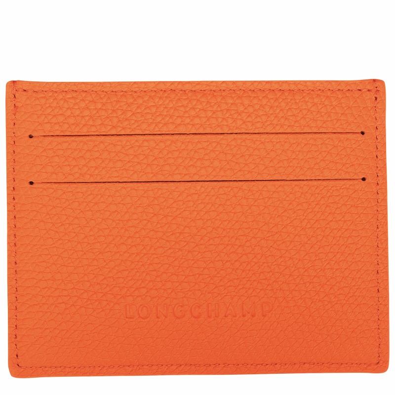 Longchamp Le Roseau Pasjeshouder Dames Oranje Belgium | L3218HFP017