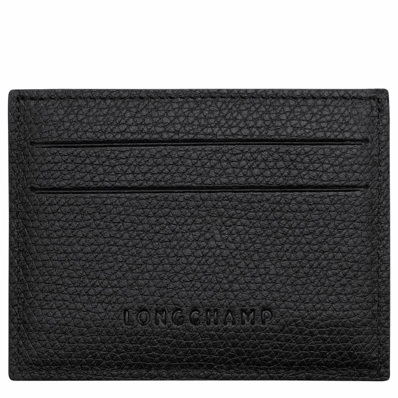 Longchamp Le Roseau Pasjeshouder Dames Zwart Belgium | L3218HFP001