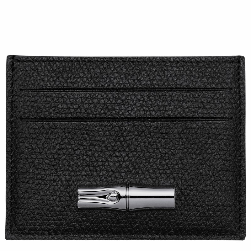 Longchamp Le Roseau Pasjeshouder Dames Zwart Belgium | L3218HFP001