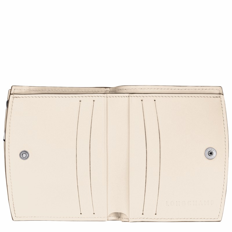 Longchamp Le Roseau Portefeuille Dames Wit Belgium | 30011HCL037