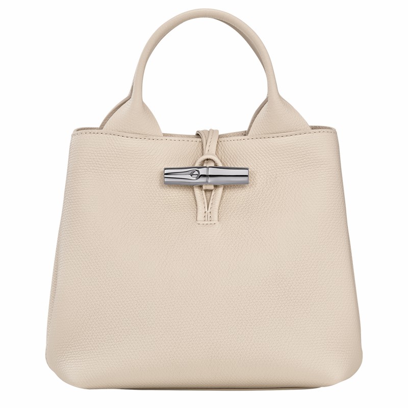 Longchamp Le Roseau S Handtas Dames Wit Belgium | 10273HFP555