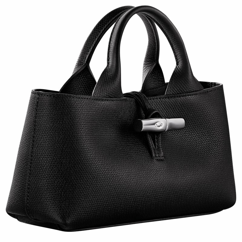 Longchamp Le Roseau S Handtas Dames Zwart Belgium | 10280HFP001