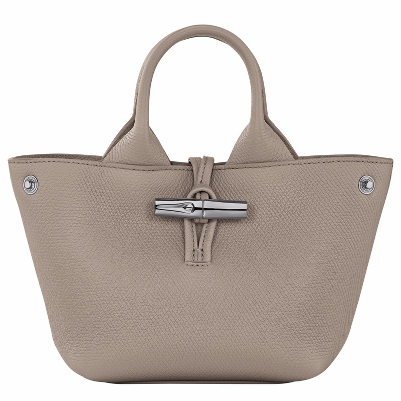 Longchamp Le Roseau XS Handtas Dames Grijs Belgium | 10278HFP266