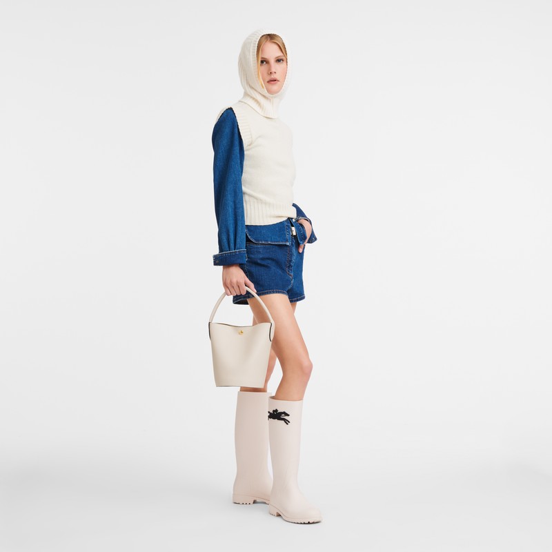 Longchamp ÉPURE S Buckettas Dames Wit Belgium | 10161HYZ555