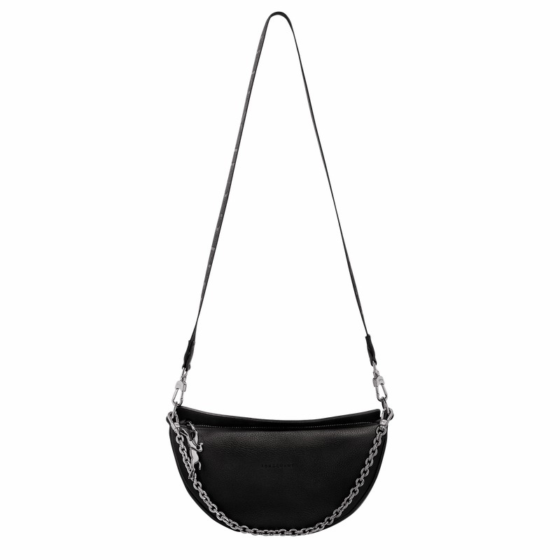 Longchamp Smile S Crossbodytassen Dames Zwart Belgium | 10224HDS001
