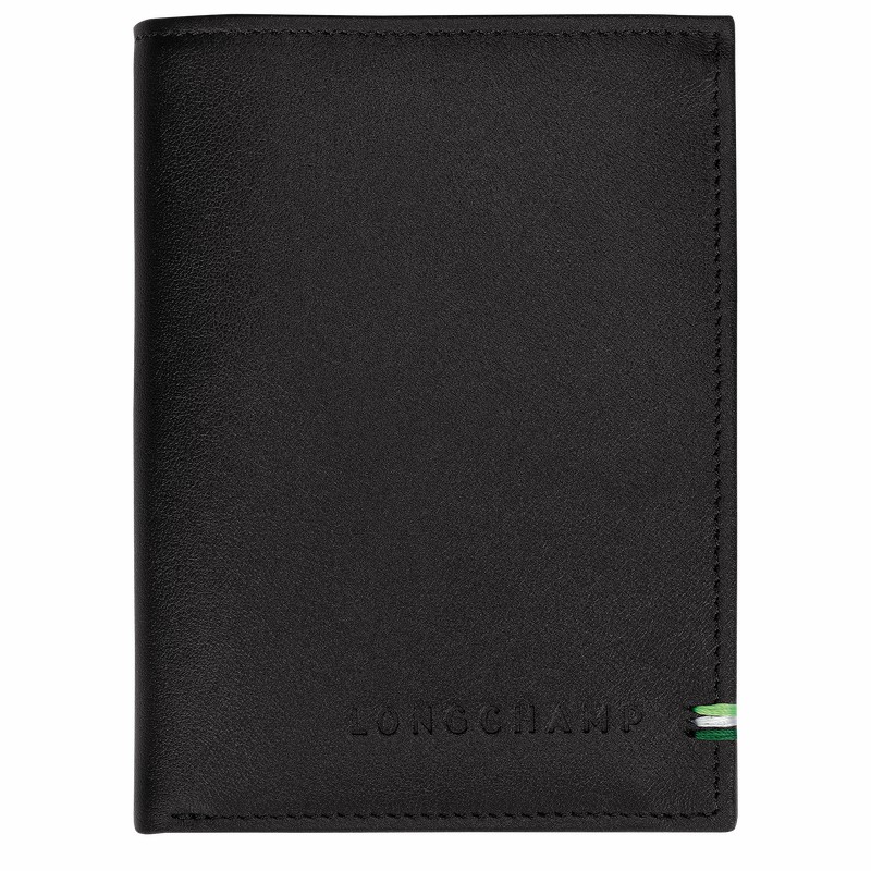 Longchamp sur Seine Portefeuille Heren Zwart Belgium | 30041HCX001-