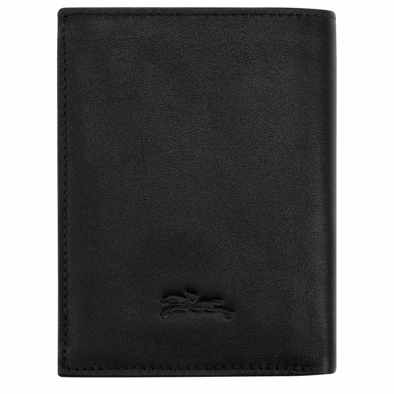 Longchamp sur Seine Portefeuille Heren Zwart Belgium | L3528HCX001